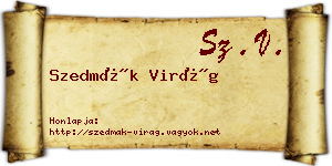 Szedmák Virág névjegykártya